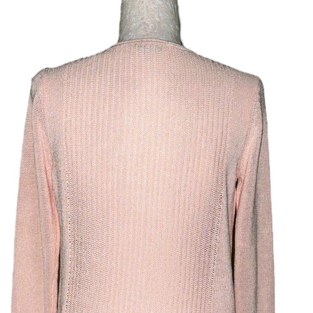 J. McLaughlin Donovan Light Pink Knit Pullover V-Neck Sweater - S - Picture 8 of 12